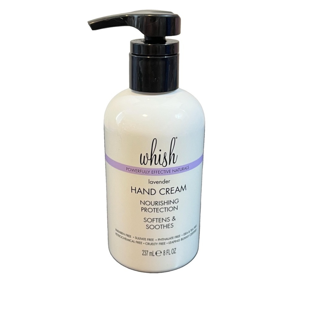 Whish Lavender Nourishing Hand Cream 8 Oz Cruelty Free